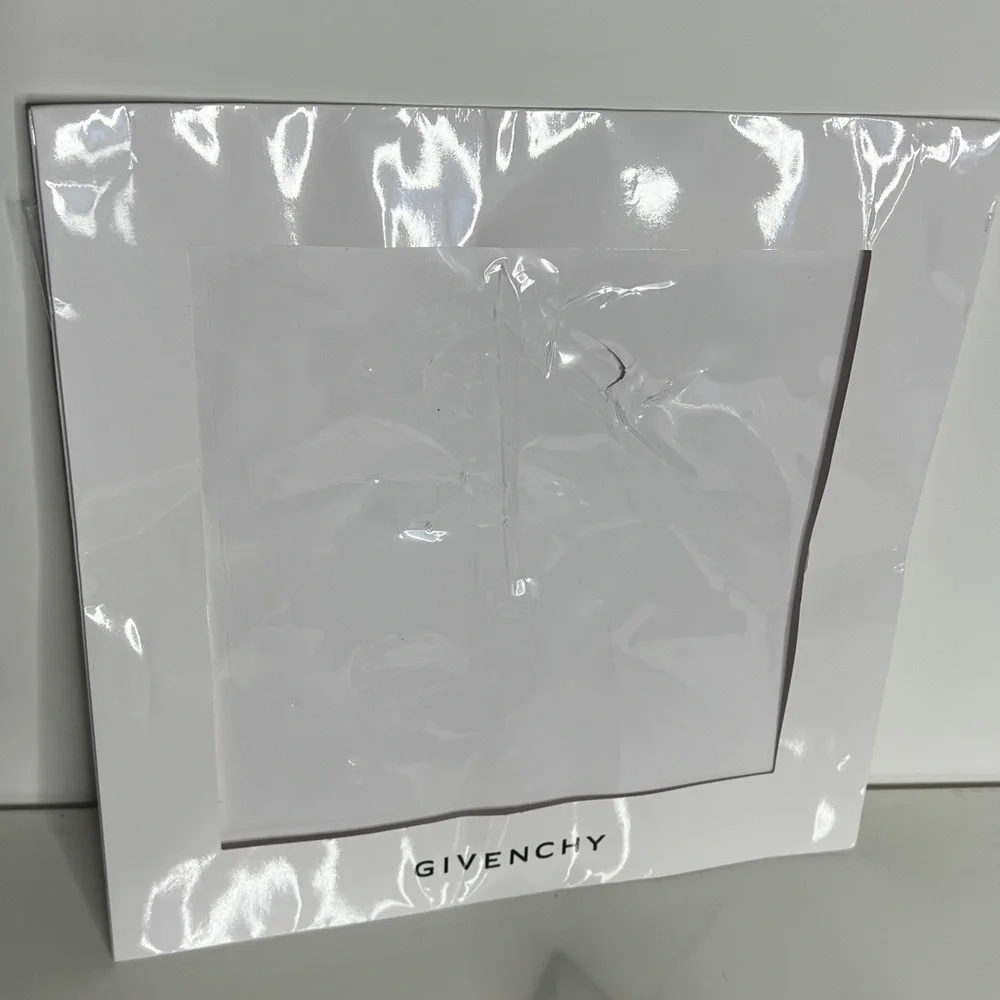 Givenchy 60” x 27” Silk Sheer Logo Shawl Scarf - New in Packaging
